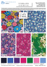 Craft Cotton Co. The Rainbow Garden – The Crafty Lass, 100 % Bio-Baumwolle, 45 x 55 cm breit, 5 Stück Fat Quarter zum Basteln, Quilten, Kinderbasteln